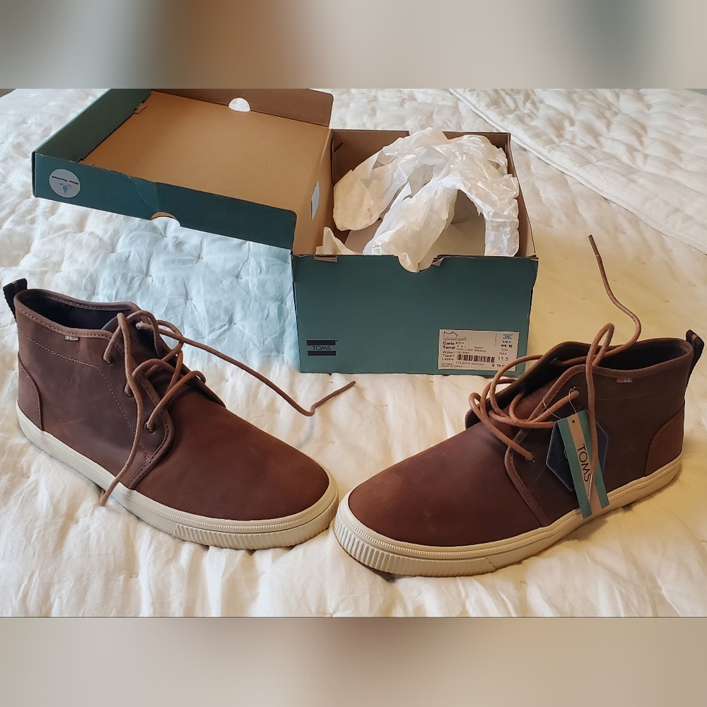 Toms Carlo Mid Terrain leather sneakers